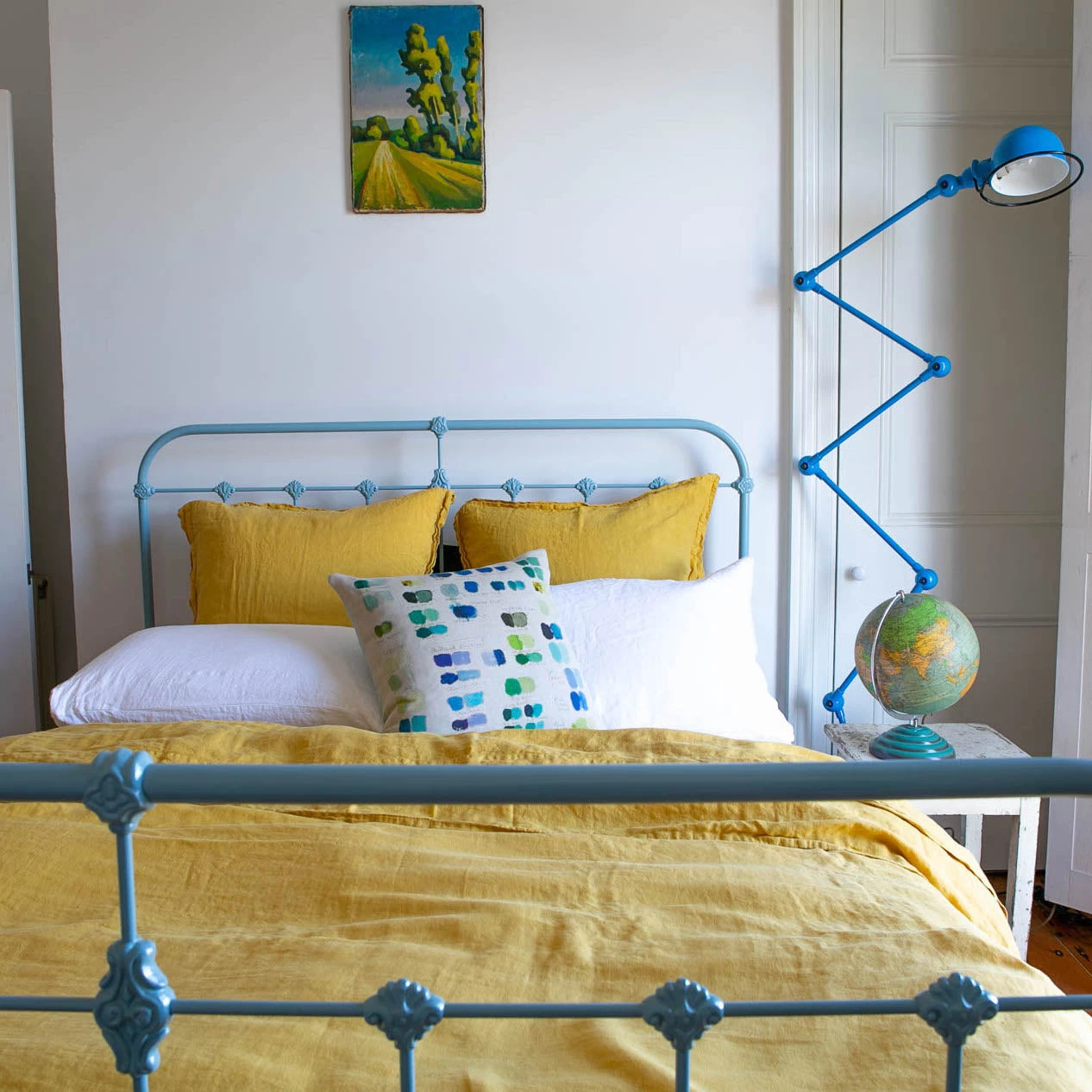 Scout House Scout Portuguese Linen Quilt Cover Set- King - Mustard