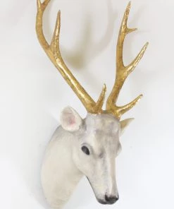 Scout Forest Stag Wall Mount - Gold