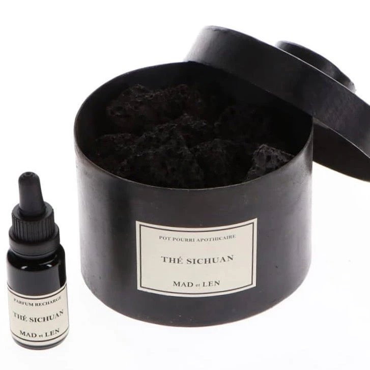 MAD ET LEN - POT POURRI APOTHICAIRE - THÉ SICHUAN - LAVA ROCKS