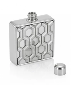 Hexagonal Pewter Hip Flask - Royal Selangor