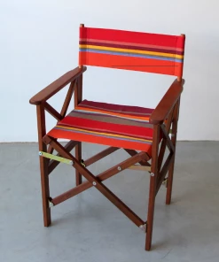 Scout Classic Directors Chair And Footstool SET In Collioure Rouge Furniture