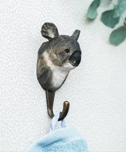 Scout House Gifts Hand Carved Wooden Wall Hook - Koala