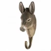 Scout House Gifts Hand Carved Wooden Wall Hook - Donkey