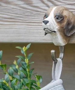Scout House Hand Carved Wooden Wall Hook - Dog