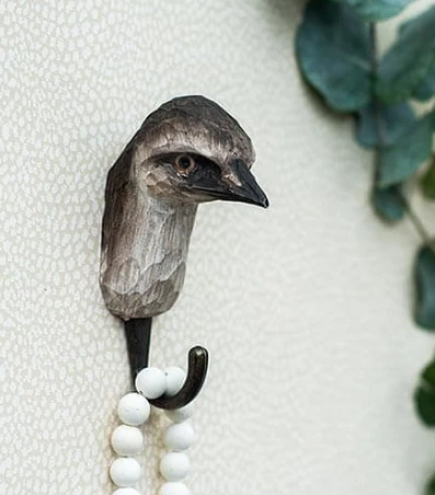 Scout House Hand Carved Wooden Wall Hook - Emu Gifts