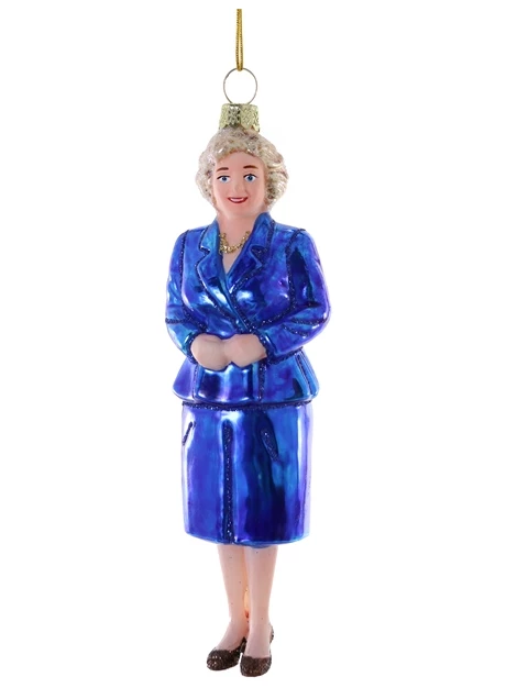 Scout House Homewares Mercury Glass Golden Girls Rose Christmas Ornament