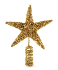 Scout TINSEL STAR TREE TOP-GOLD Star Decoration Gifts