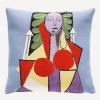 Jules Pansu Pablo Picasso- Femme Dans Un Fauteuil - Cushion - 45 X 45