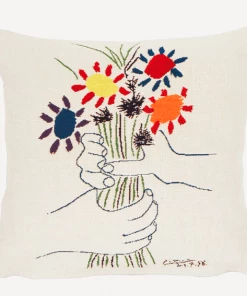 Jules Pansu Pablo Picasso - Fleurs Et Mains - Cushion - 45 X 45 Gifts