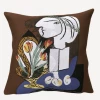 Jules Pansu Gifts Pablo Picasso- Nature Morte Aux Tulipes Cushion - 45 X 45