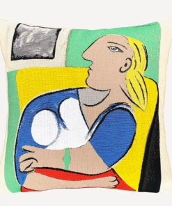Jules Pansu Pablo Picasso- Femme Dans Un Fauteuil Jaune - Cushion - 45 X 45 Gifts