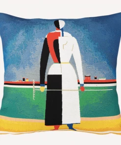 Jules Pansu Kazimir Malevitch - Femme Au Rateau - Cushion - 45 X 45 Gifts