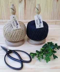 Scout Oak String Stand With Cutter - Large. Natural Jute Twine. Creamore Mill.