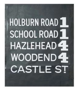 Scout Just Arrived TK HIRO Subway Sign Cushion- HOLBOURN ROAD