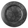 Chef Inox Galvanised Black Round Plate Wide Rim Black – 280mm