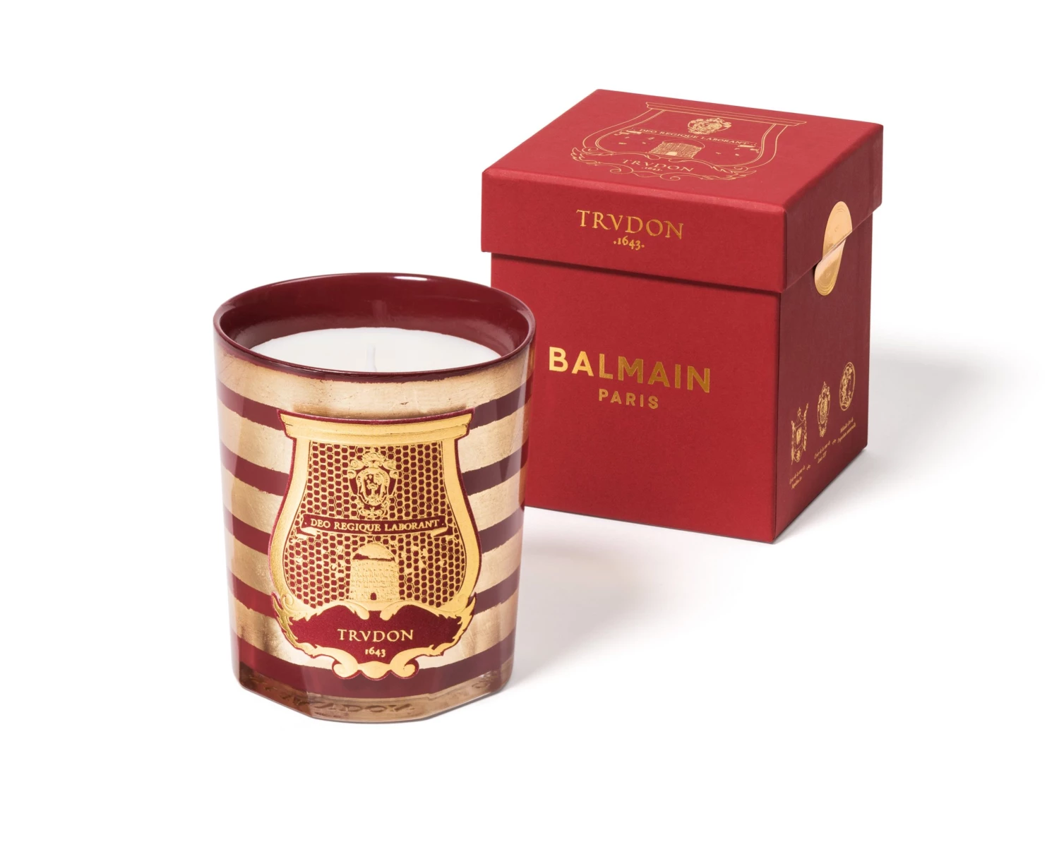 Cire Trudon X Balmain Limited Edition Candle Classic 270 - Red Gifts