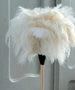 Redecker White Ostrich Feather Duster 50cm Long