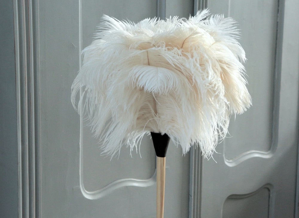 Redecker White Ostrich Feather Duster 50cm Long