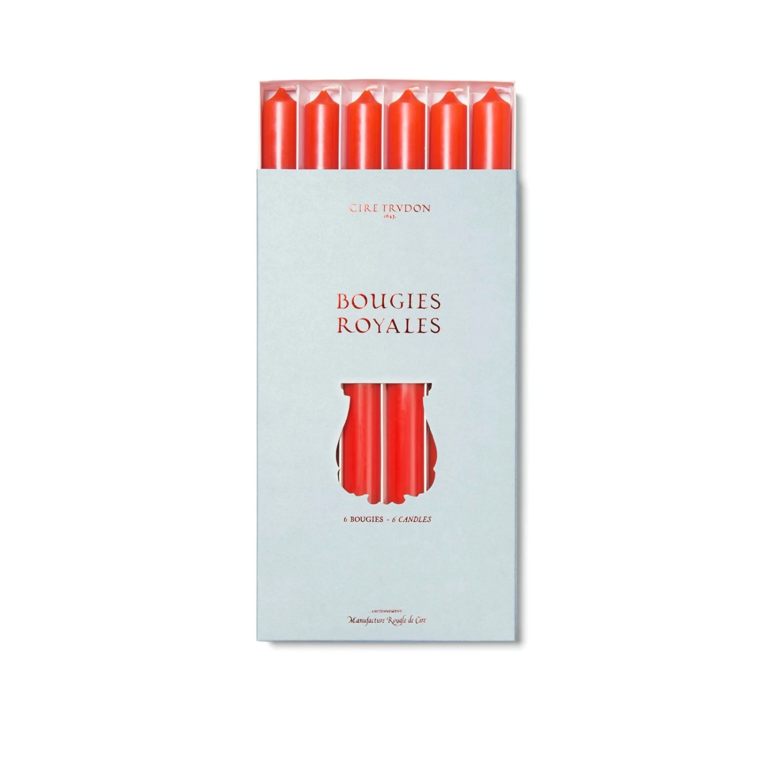 Cire Trudon Bougies Royales Orange/Red
