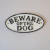 Scout Pet Cast Iron Beware Of The Dog Sign
