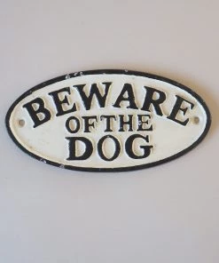 Scout Pet Cast Iron Beware Of The Dog Sign