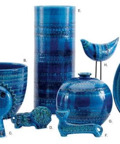 Bitossi Italy Ceramic Large Blue Bowl Gifts