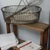 Scout Vintage French Galvanised Wire Fruit Vegetable Egg Basket