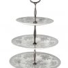 Burleigh UK- Asiatic Pheasant- Dove Grey- 3 Tiered Cake Stand