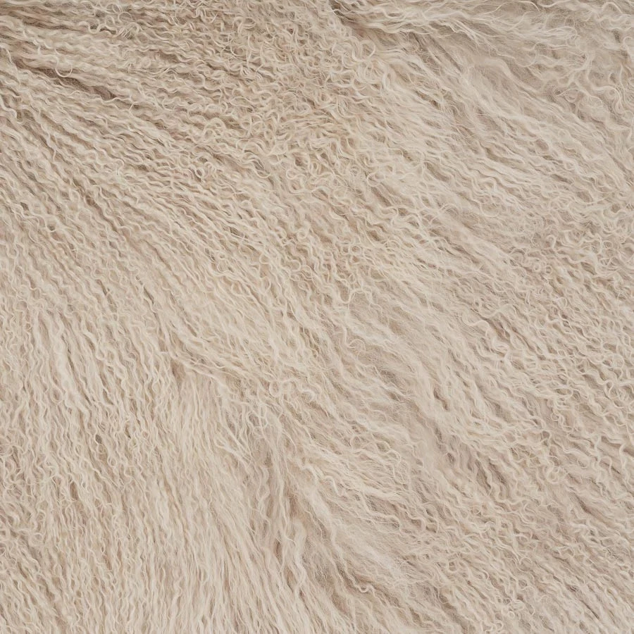 Scout House Gifts Mongolian Sheepskin Throw Blanket - Fawn