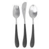 Scout House Alice 3 Piece Kids Cutlery Set - BLACK