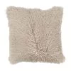 Scout House Gifts Mongolian Sheepskin Cushion - Fawn 40 Cm