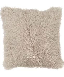 Scout House Gifts Mongolian Sheepskin Cushion - Fawn 40 Cm