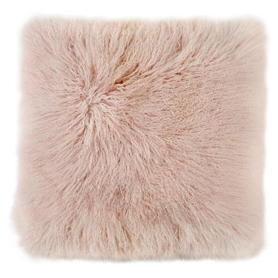Scout House Mongolian Sheepskin Cushion - Blush 40 Cm