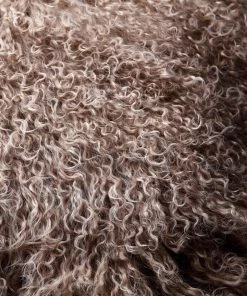 Scout House Gifts Mongolian Sheepskin Cushion - Camel 40 Cm