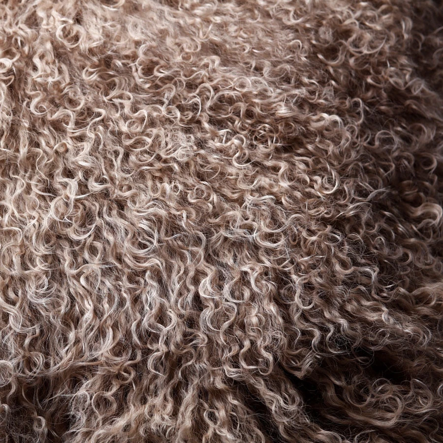 Scout House Gifts Mongolian Sheepskin Cushion - Camel 40 Cm