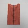 Homewares French 100% Linen 'Doudou' Tea Towel Terracotta By Charvet Editions