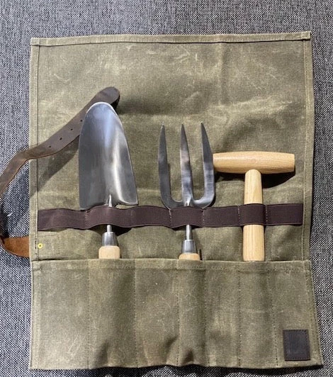 Scout Waxed Canvas Gardening Tool Roll Homewares