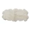 Scout House Mongolian Sheepskin Floor Rug - White